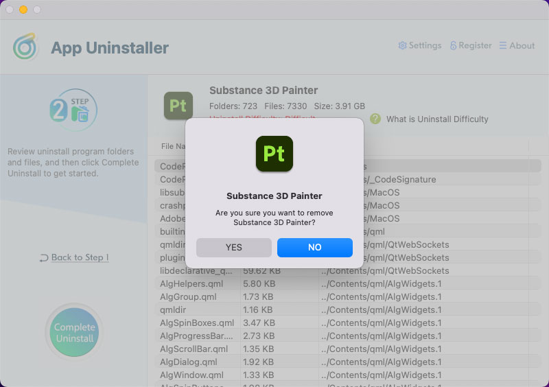 complete uninstall Adobe Substance 3D Painter