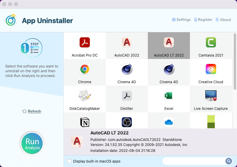 uninstall AutoCAD LT