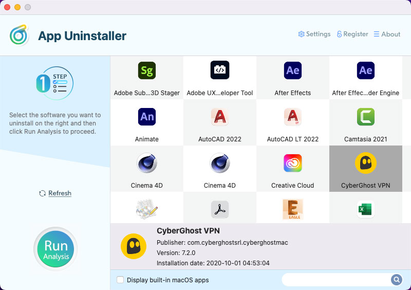 uninstall CyberGhost VPN