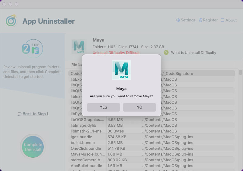 complete uninstall Autodesk Maya