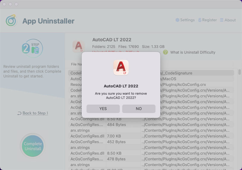 complete uninstall AutoCAD LT